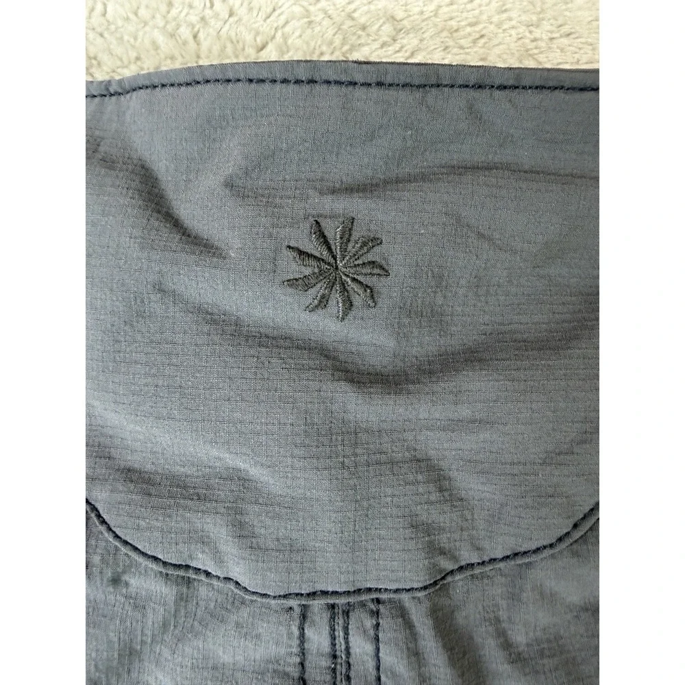 Athleta Womens Tennis Skirt Skort Size 6 Gray Golf Zipper Pockets